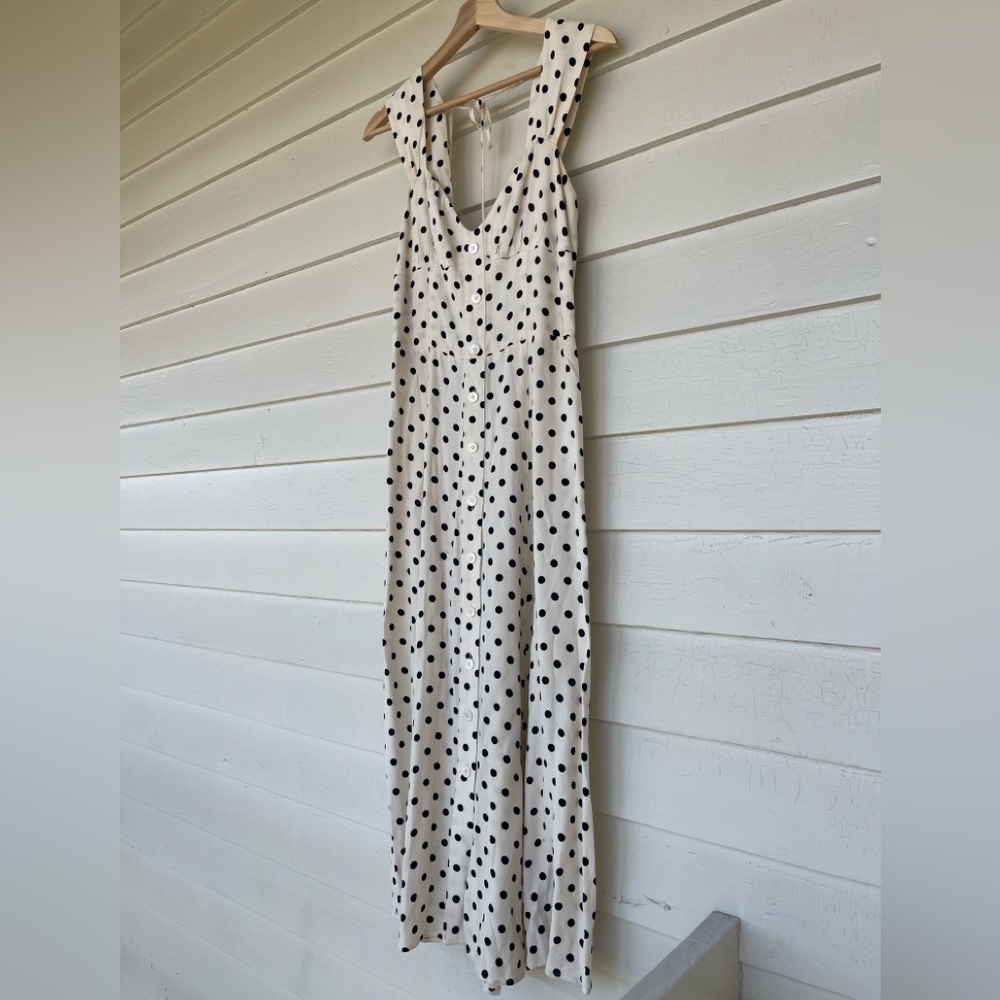 Reformation Black and White Polka Dot Backless Sun Dress - Picture 10 of 17